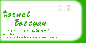 kornel bottyan business card
